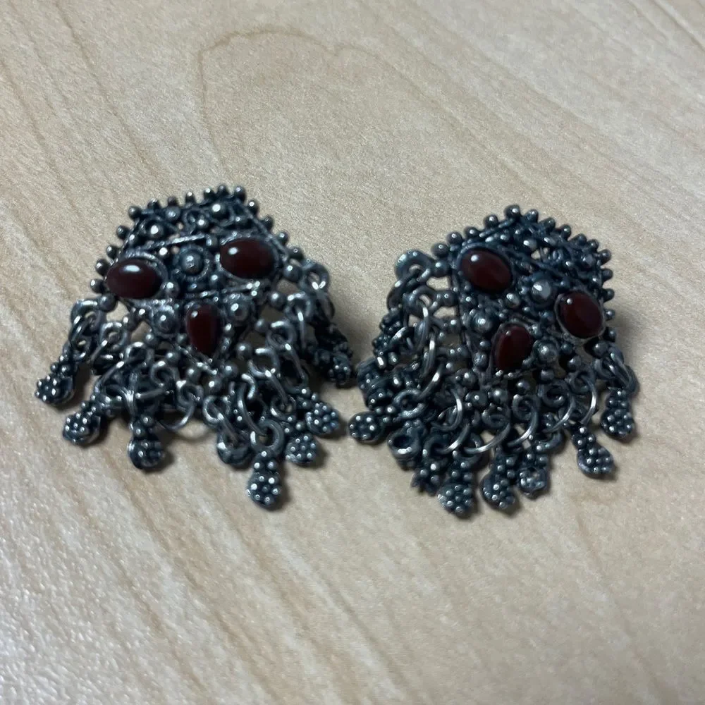Costume Jewelry Tribal Kuchi Gypsy Belly Dance Gothic Earrings